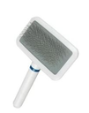 White, Purple and Green Slicker Brush