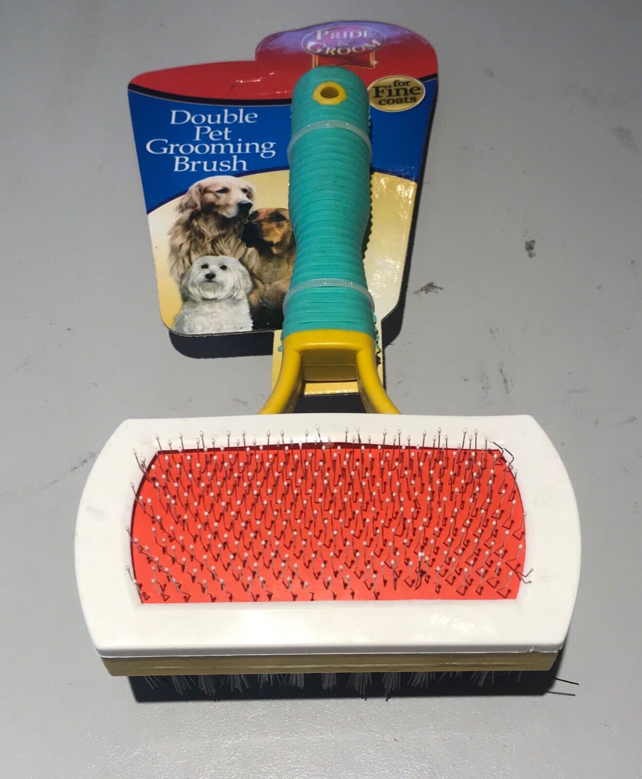 Pride and Groom Double sided pet slicker brush