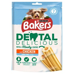 Purina Bakers Dental Delicious Dog Treats 270g - Chicken