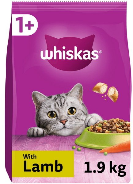 Whiskas +1 Dry Food 1.9Kg (Lamb)