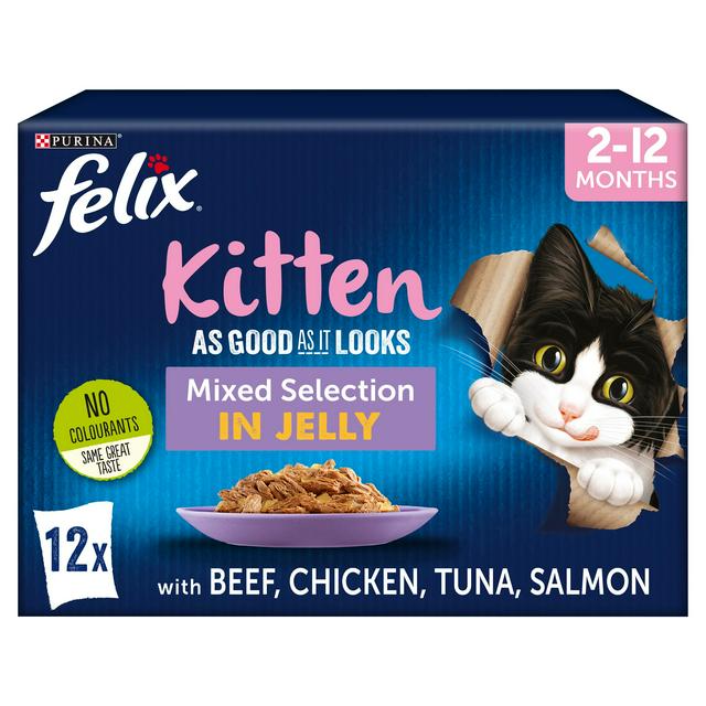 Felix Kitten as Good as it Looks Mixed Selection in Jelly (12x100g)