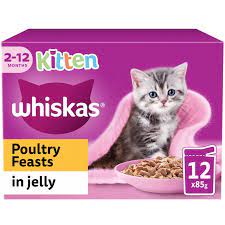 Whiskas Kitten Poultry Feasts in Jelly (12x100g)