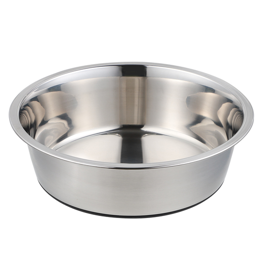 Silicon Base Anti-skid Stainless Pet Bowl  26cm