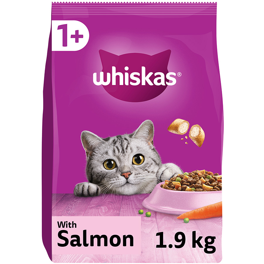 Whiskas +1 Dry Food 1.9Kg (Salmon)