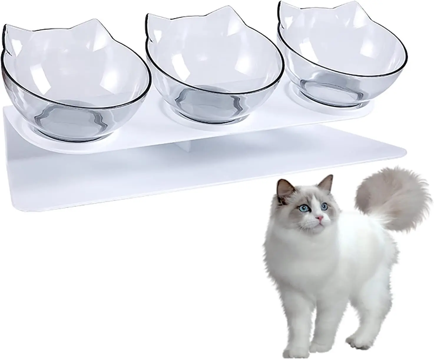 Pet Food Bowl - Triple