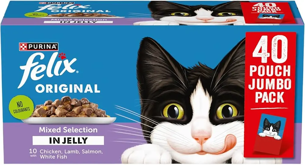 Felix Original Mixed Selection in Jelly (80 pouch) 