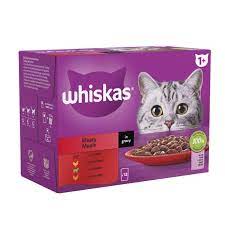 WHISKAS +1 MEATY MEALS IN GRAVY (80 POUCH)