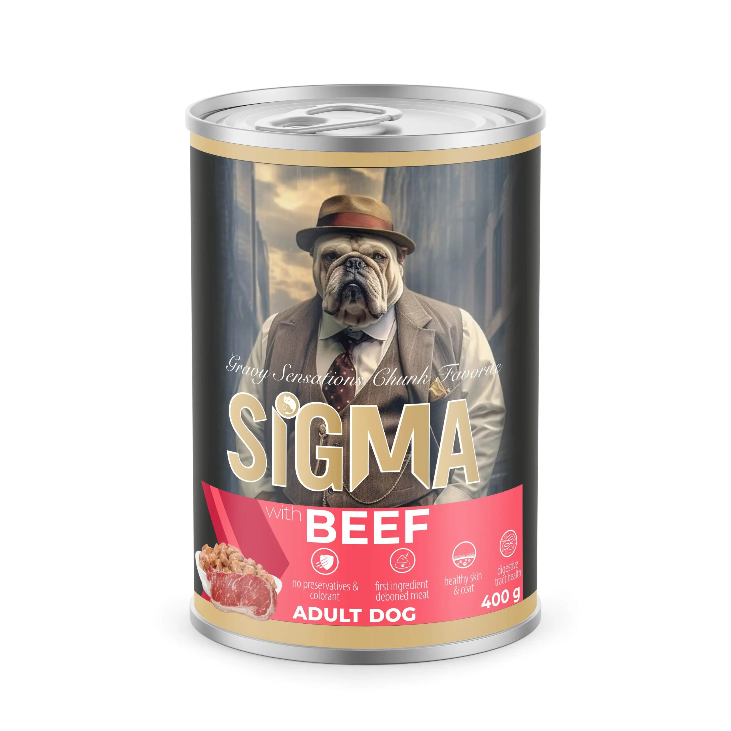 Sigma Dog Can Food (Beef)