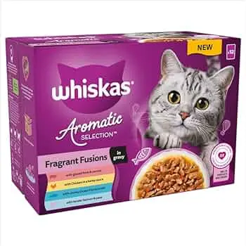 Whiskas Adult Aromatic Fragrant Fusion Selection in Gravy (12 pouches)
